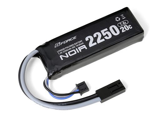 G FORCE・Noir Li-Po 7.4V 2250mAh ミニS互換タイプ 20C | バッテリー