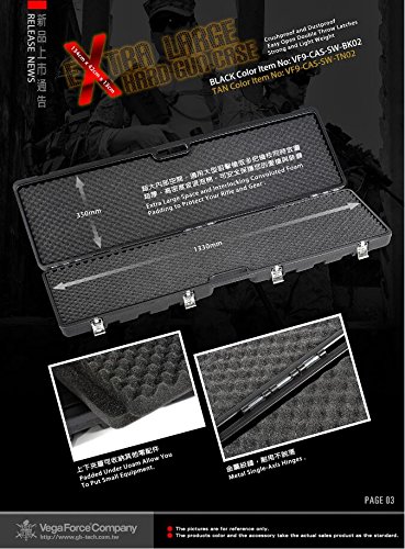 VFC ハードガンケース フォームパッド付き VFC ハードガンケース BK (ウレタン保護素材付/87×27×9Cm