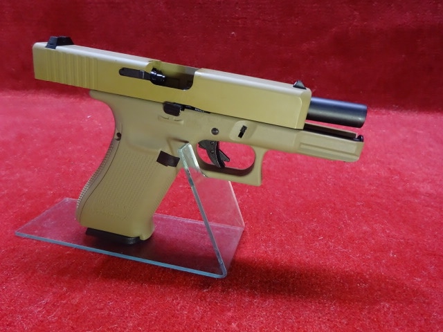 店内全品5％OFFクーポン】WE グロック19X（G45) GEN5 TANカラー 刻印