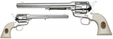 GUN FRONTIER SIX SHOOTER ALL SILVER