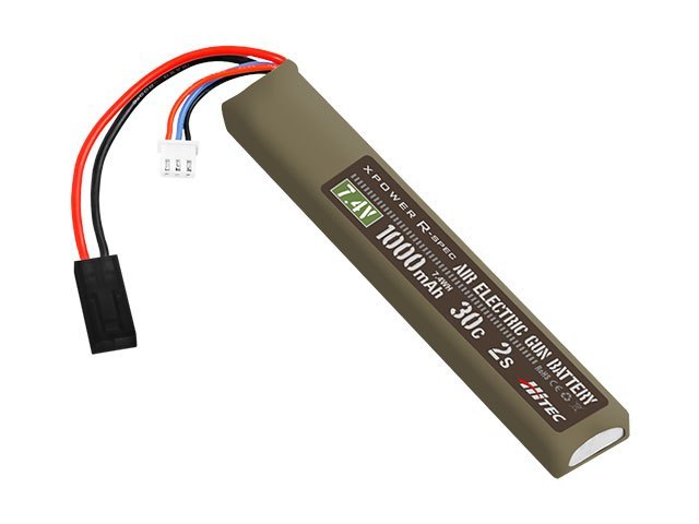 HItec LIPOバッテリー 7.4V1000mah 30C バッファーチューブ用