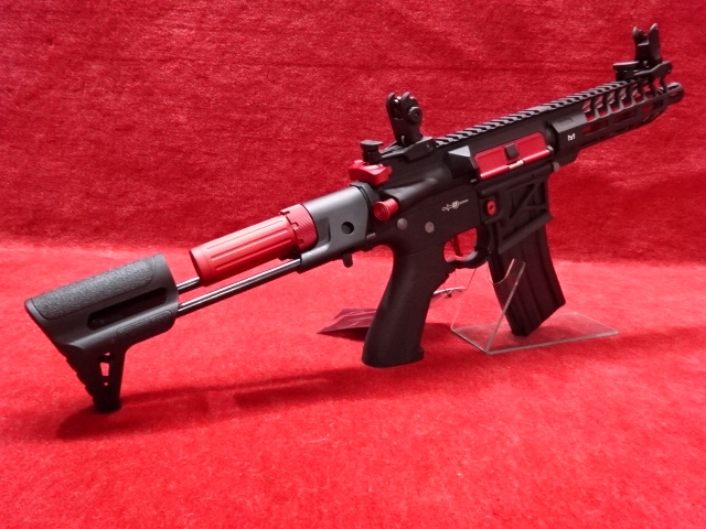 Lancer Tactical エンフォーサーPDWスケルトン ブラック＆レッド LT-29