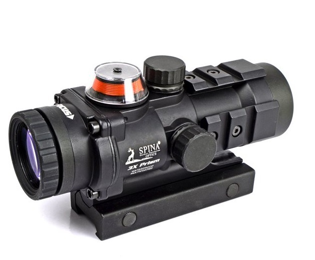 中古美品】AR-332 3x32集光スコープ グリーンシェブロンレティクル