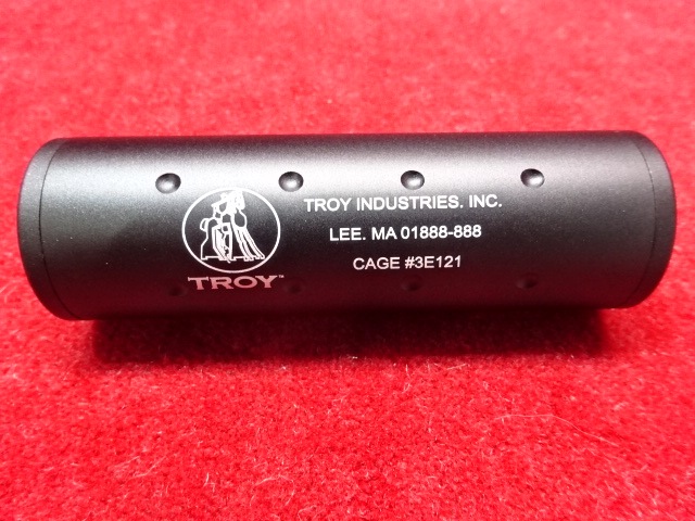 エンボス ミルスペックタイプ サイレンサー 108mm長35mm径 TROY 刻印
