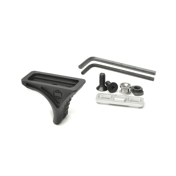 RAILSCALES Karve タイプ ハンドストップ KEYMOD / M-LOK両用 BK/DE