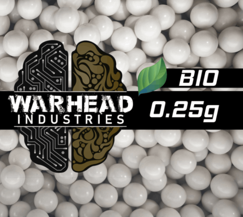 WARHEAD製 天然由来成分PLA配合 BB弾 0.25g 約3000発 高精度 高真球