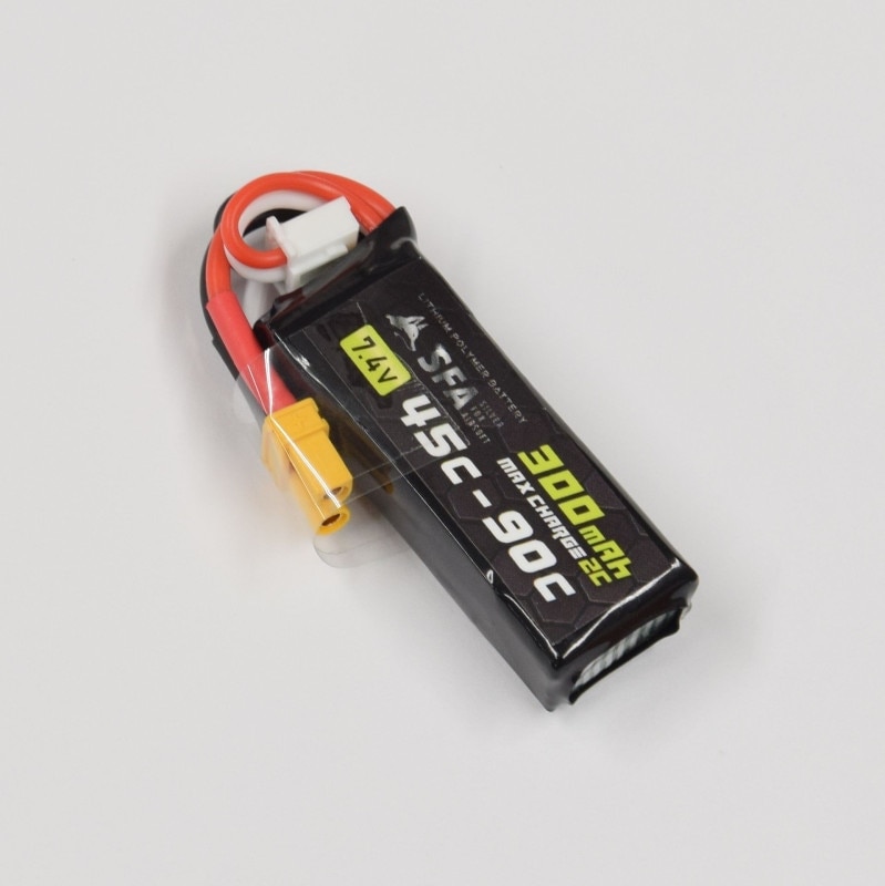 SFA LIPOバッテリー 7.4V300mAh 45C-90C XT30Uコネクタ SA-B029X3