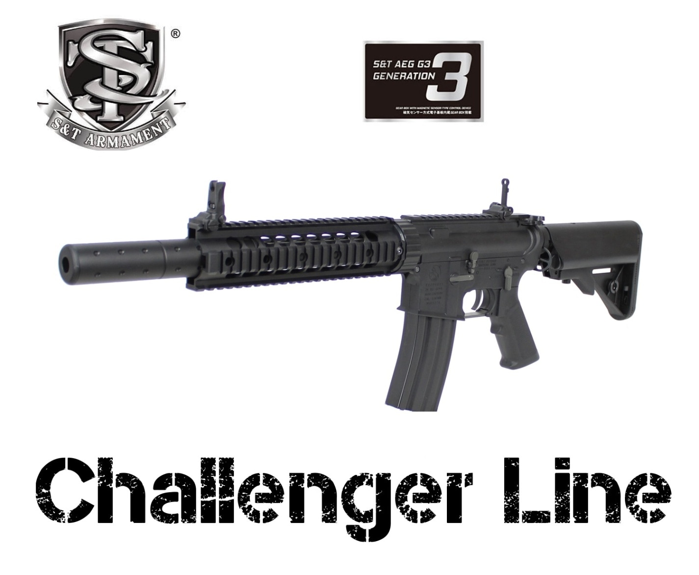 S＆T M4 CQB FF 9インチ チャレンジャーライン G3 電動ガン COLT刻印