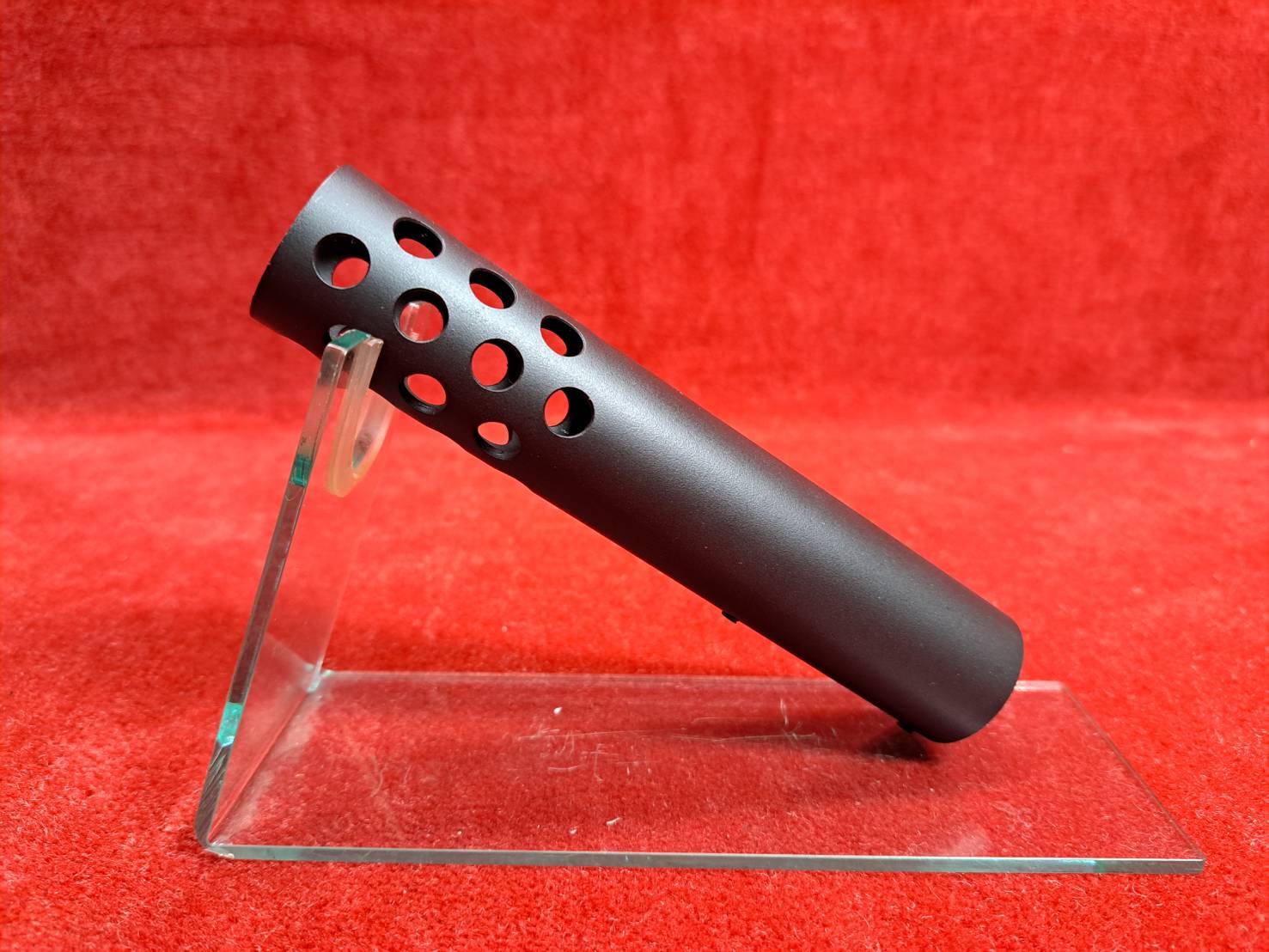 戦民思想 AA12用マズルブレーキ ホエール アルミ製黒塗装仕上げ 150mm