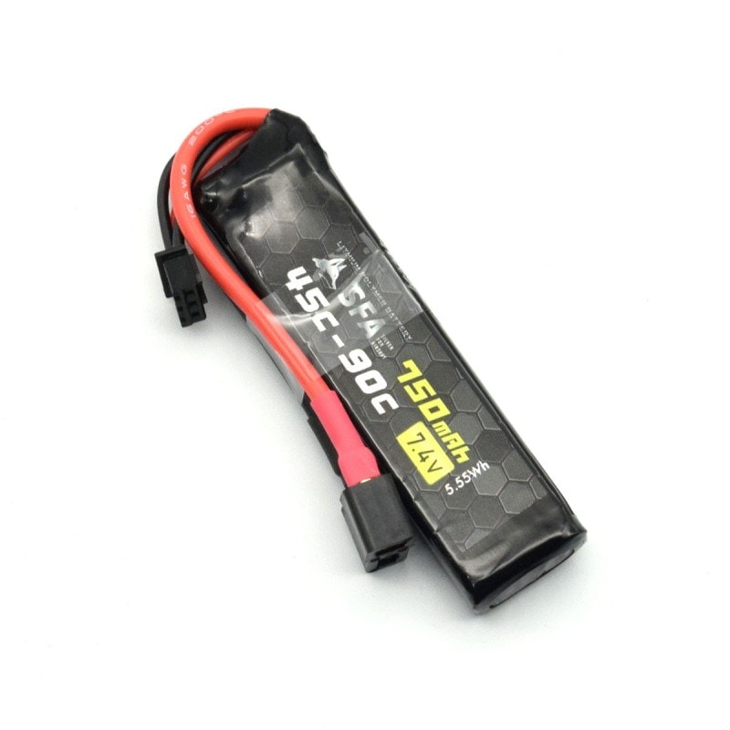 SFA製 7.4V750mAh 45C-90C T字コネクタ B040T | LIPOバッテリー