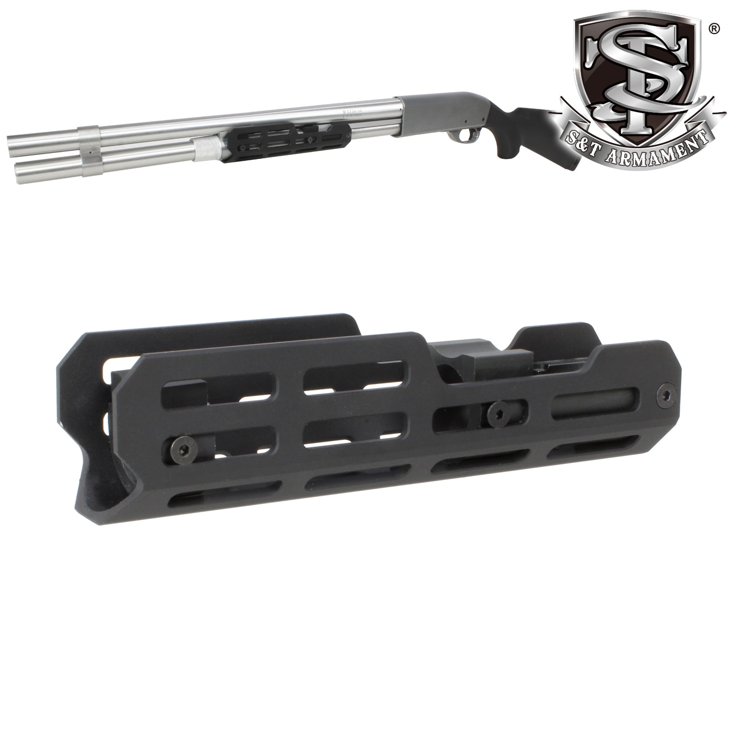 S＆T M870 ショットガン用 MLOK フォアエンド | ボルトアクション