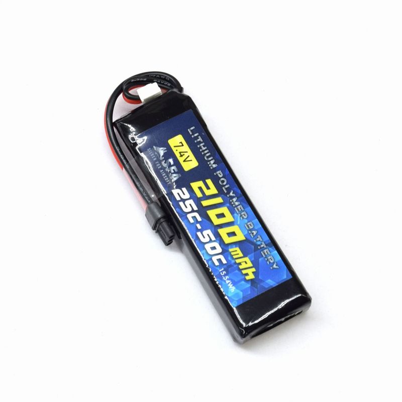 SFA 7.4V2100mAh 25C-50C ミニSバッテリー MR30コネクタ B047MR