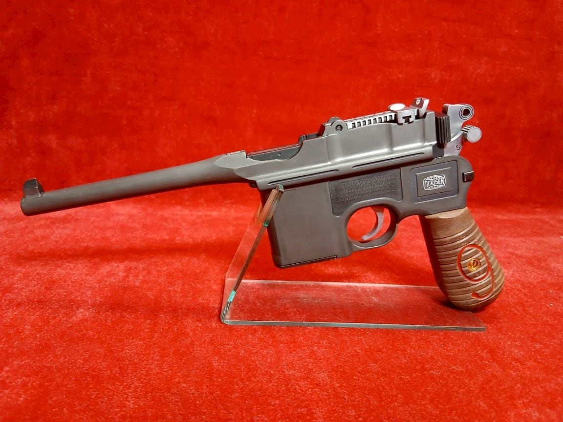 【中古】マウザーC96 red9 モデルガン A!CTION ダミーカートモデル 上物美品中古品】ACTION ダミーカートモデルガン Mouser C96