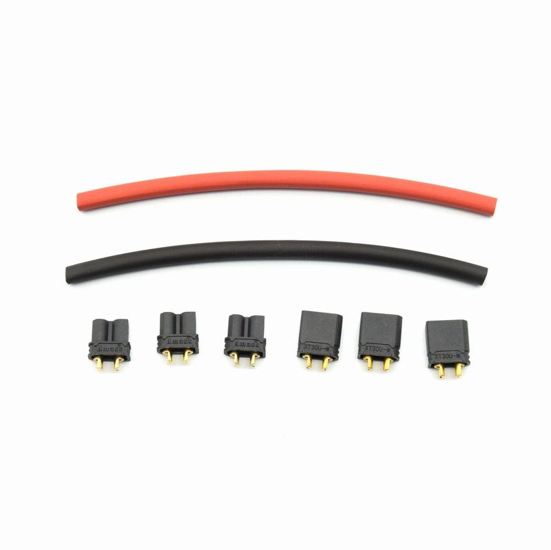 店内全品5％OFFクーポン】SFA XT30Uコネクターブラック オス・メス3