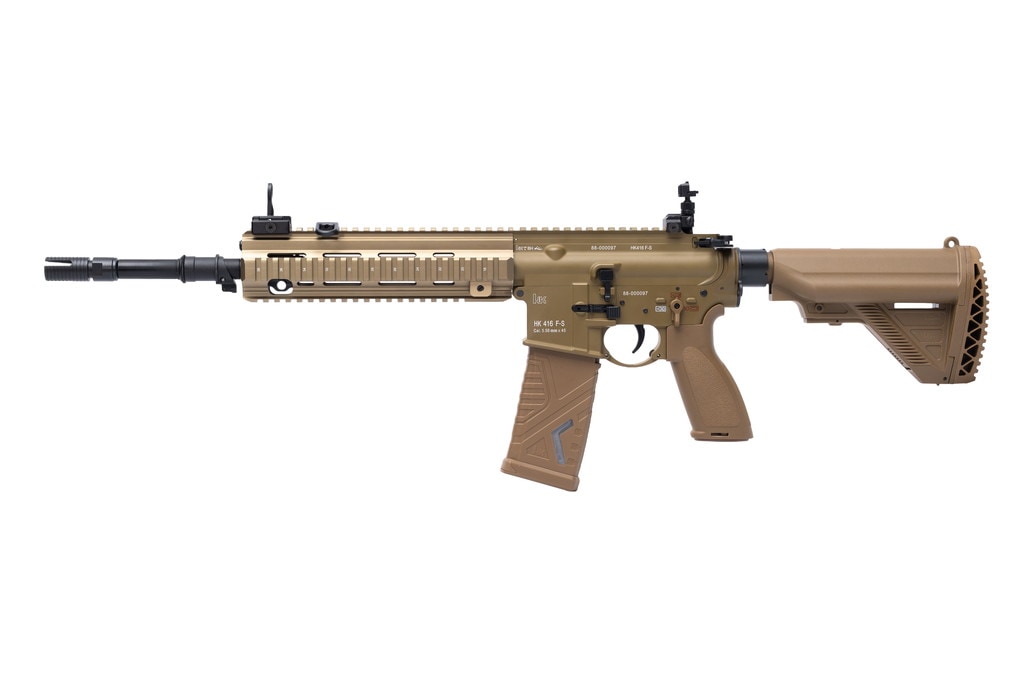 店内全品5％OFFクーポン】C.A.T. 電動ガン HK416F S TAN CAT | 話題の
