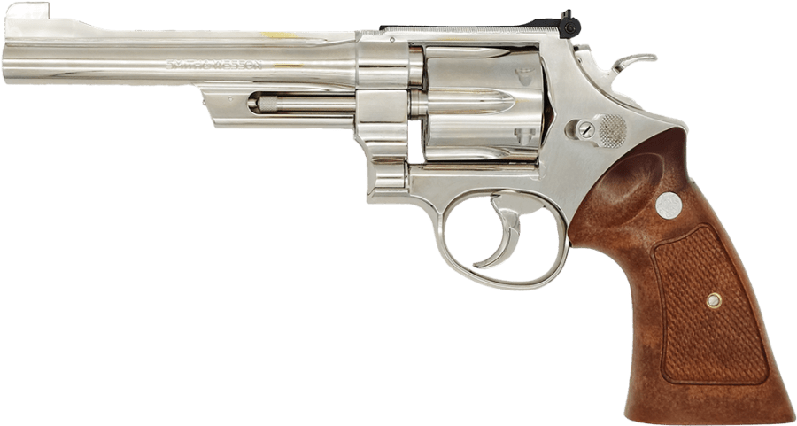 ��10��OFF�����ݥ������̵���ۡ�ͽ���ʡۡ�3��11������ͽ��ۥ��ʥ� ��ǥ륬�� S&W M27 ��he .357 Magnum 6 inch Nickel Finish 