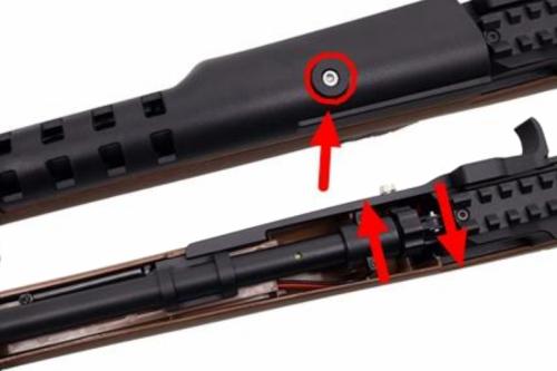 DOUBLE BELL Mini-14 GB ETU��� ��ư���� �ե��������å� BK/SV