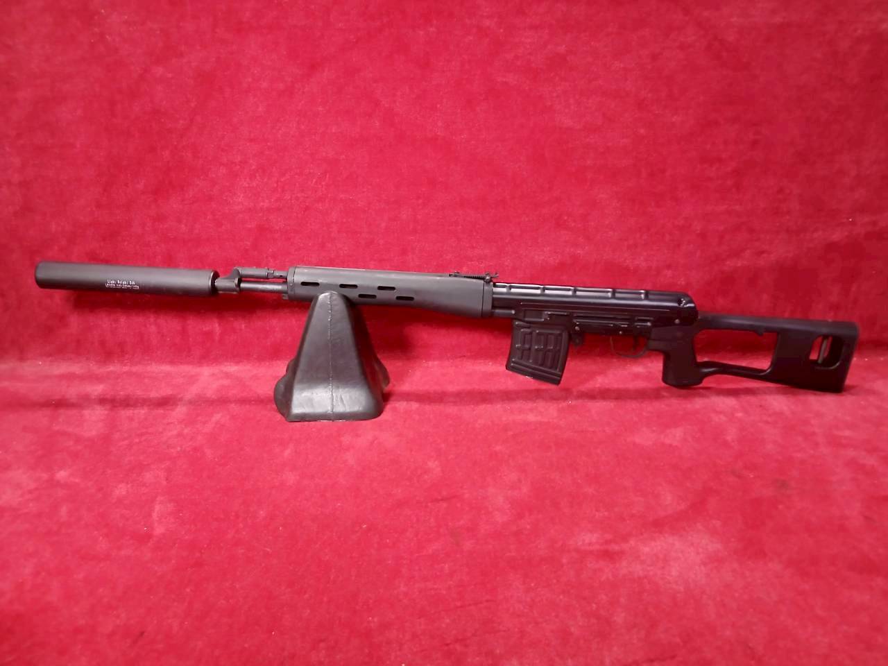 上物中古品】KingArms エアーコッキングライフル SVD 黒色樹脂ストック