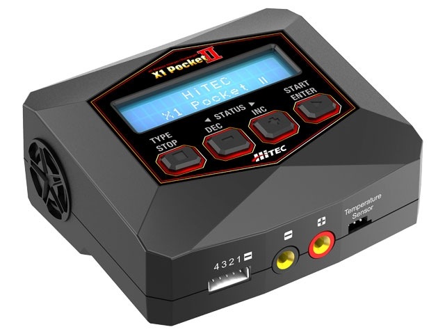 HITEC �ϥ��ƥå� AC�Х�󥹽��� ���Ŵ� X1 Pocket2 Li-Po/Li-Fe/Ni-MH���б�