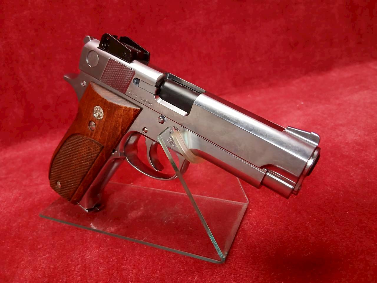 マルシン 発火型モデルガン S&W M439 シルバーABS 木製グリップ
