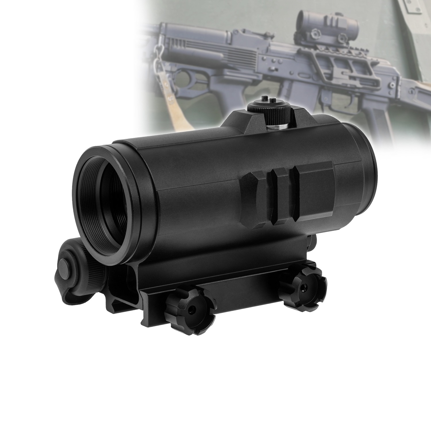 Dedal-NV DK9タイプ ドットサイト Black キルフラッシュ付き