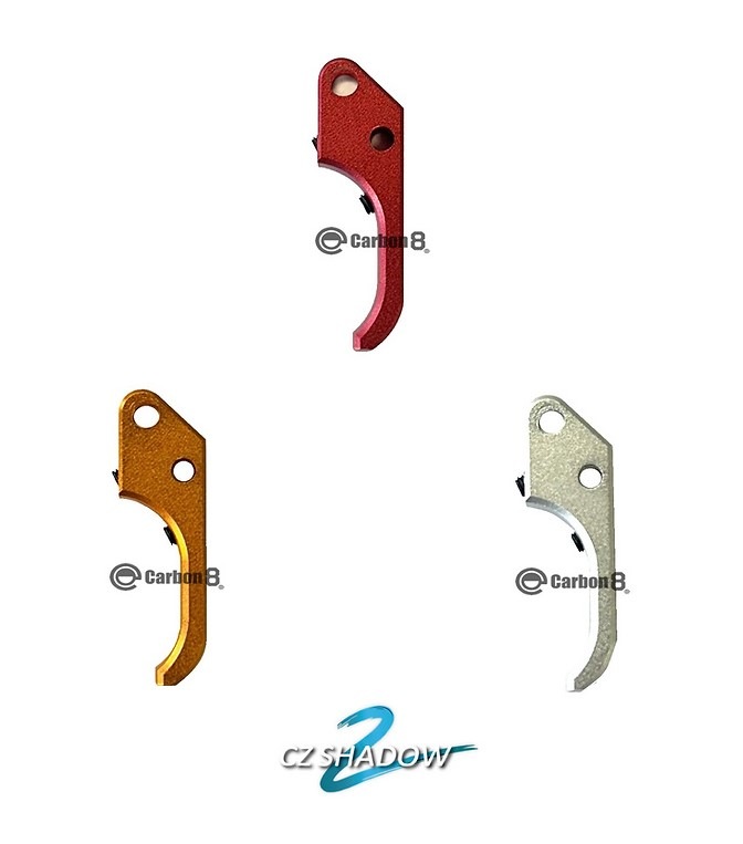 Carbon8 SHADOW-2専用 アルミニウム SAOストレートトリガー RED