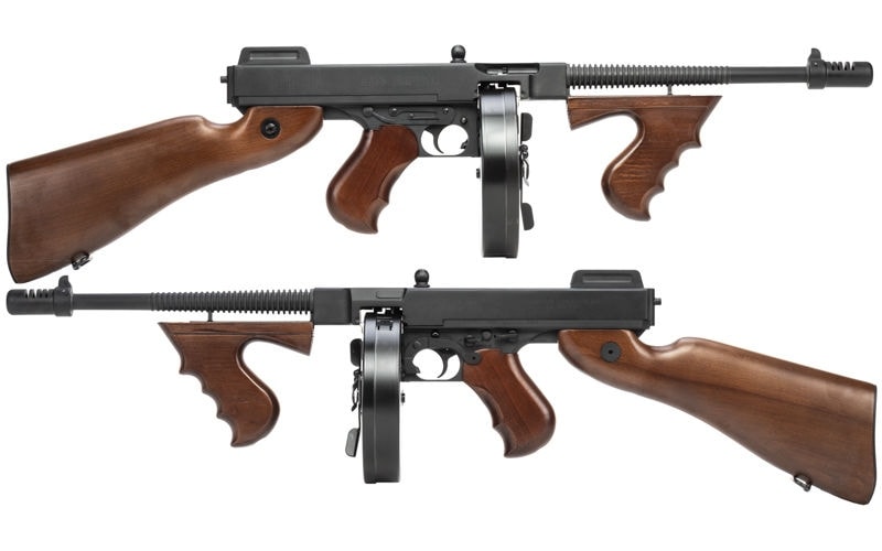 ��10��OFF�����ݥ������̵����EMG JAPAN KING ARMS ��ư���� Thompson M1928 Chicago  Real Wood �����������ץ饤����