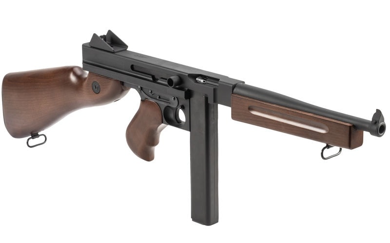 ��10��OFF�����ݥ������̵����EMG JAPAN KING ARMS ��ư���� Thompson M1A1 Military Real Wood