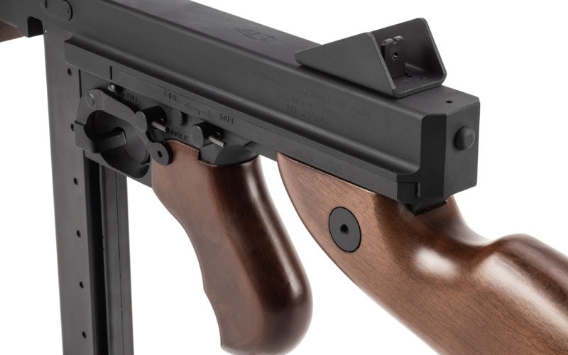 ��10��OFF�����ݥ������̵����EMG JAPAN KING ARMS ��ư���� Thompson M1A1 Military Real Wood