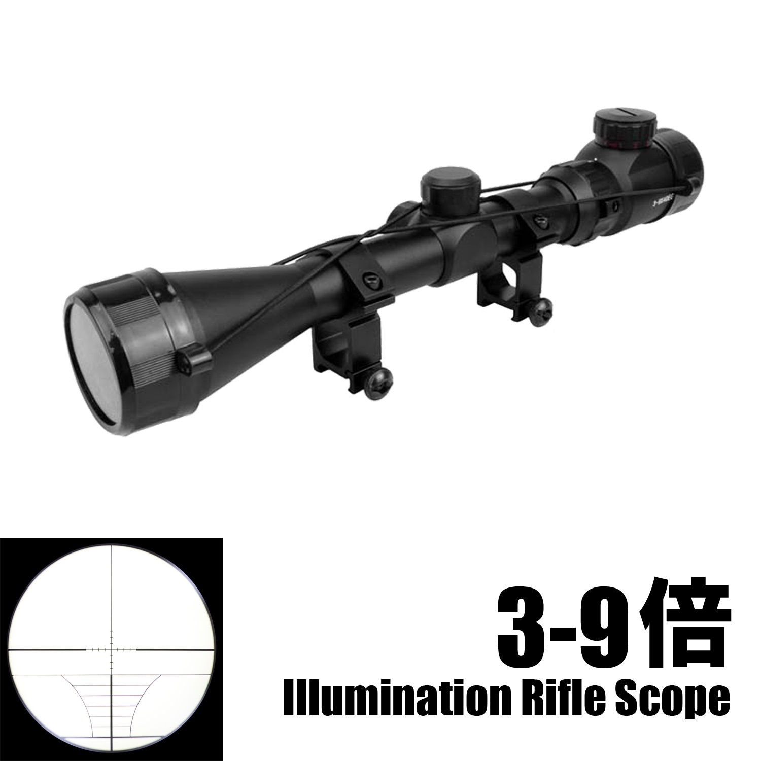 ��10��OFF�����ݥ������̵����UFC 3-9x40mm EG ����ߥ͡��ȥ������� BK �ޥ���ȥ���դ� ��405��