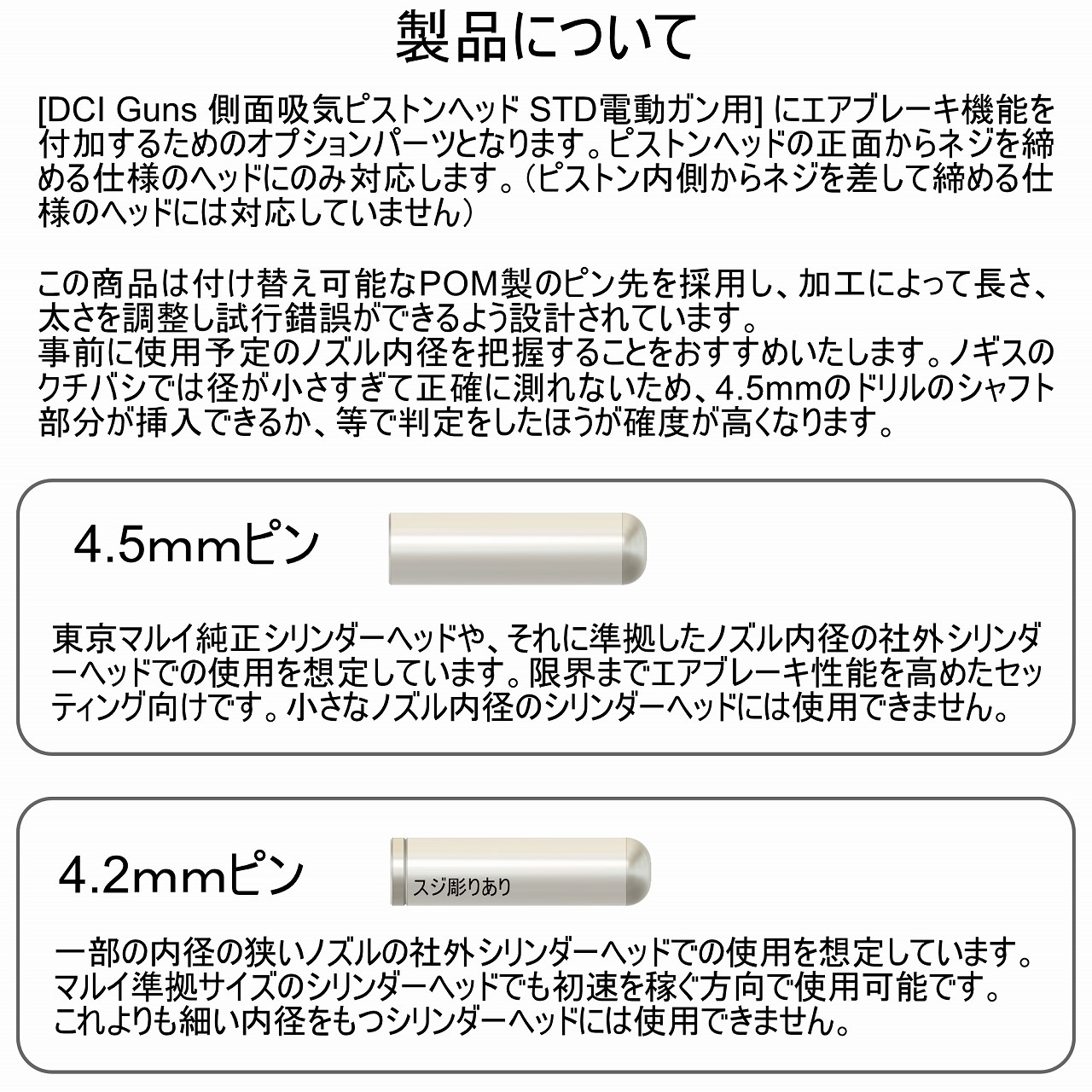 DCI GUNS �����֥졼���ԥ� 2������ 4.2mm/4.5mm �����֥졼����˥å�����