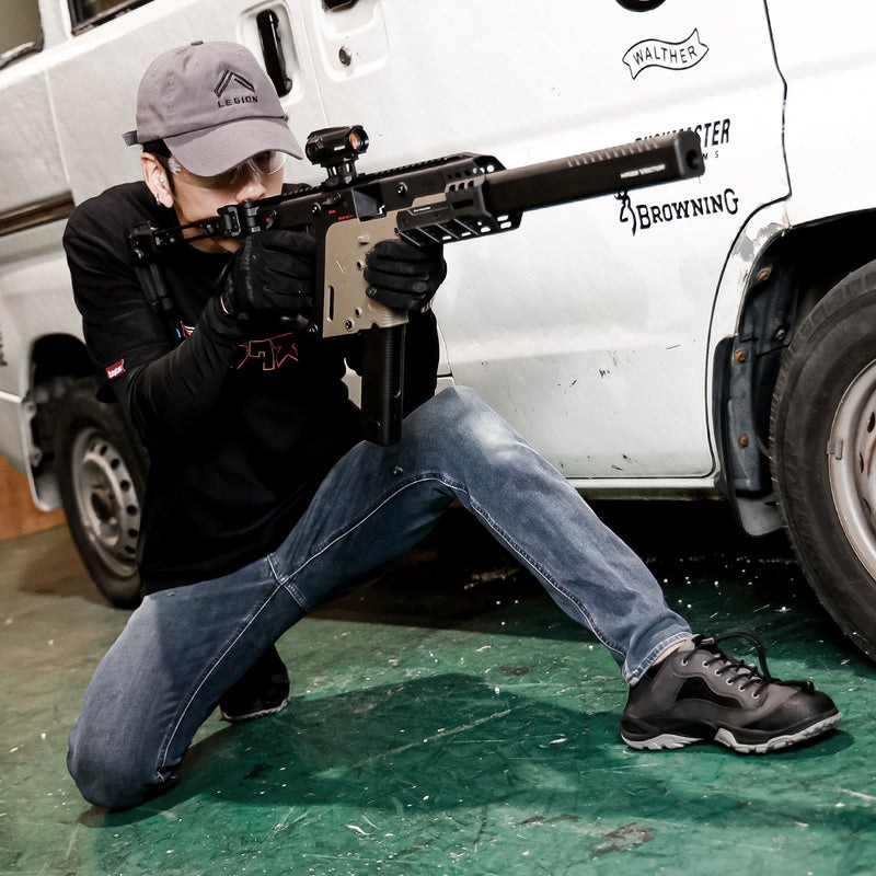 LayLax �� Danner ����ܥ��塼�� ATA-MIL U-BLACK Battle Style/�Хȥ륹������