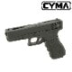 ��10��OFF�����ݥ������̵����CYMA Glock18C MOSFET ��ư�ϥ�ɥ��� BK �����å�18 G18C