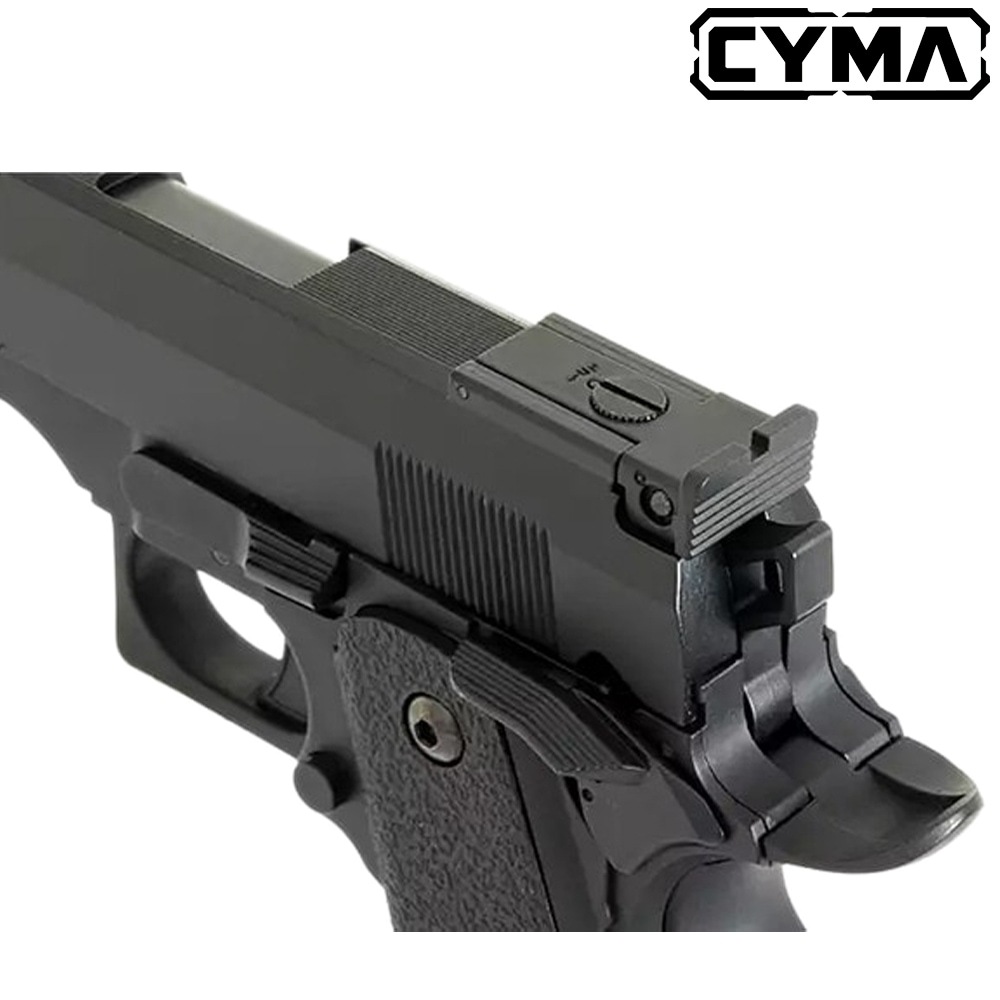 CYMA 18�аʾ��� Hi-Capa 5.1 MOSFET �᥿�륹�饤�� ��ư�ϥ�ɥ��� BK
