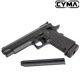 CYMA 18�аʾ��� Hi-Capa 5.1 MOSFET �᥿�륹�饤�� ��ư�ϥ�ɥ��� BK