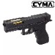��Ź������5��OFF�����ݥ��CYMA Glock S-Style MOSFET ��ư�ϥ�ɥ��� BK �����å�18 G18C