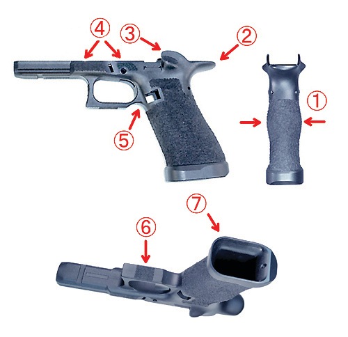 �ե꡼���ॢ���� �Хȥ�G17Gen5�� ������ȥե졼��N