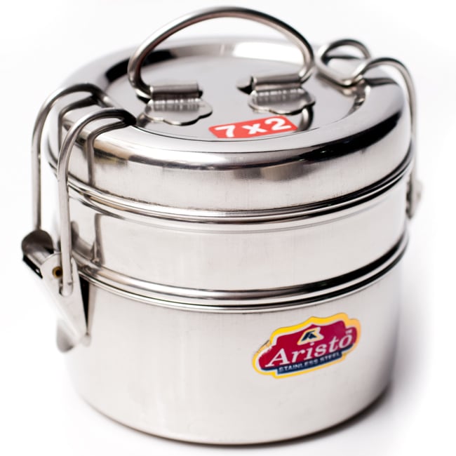 Indian lunch box 2段-7×2