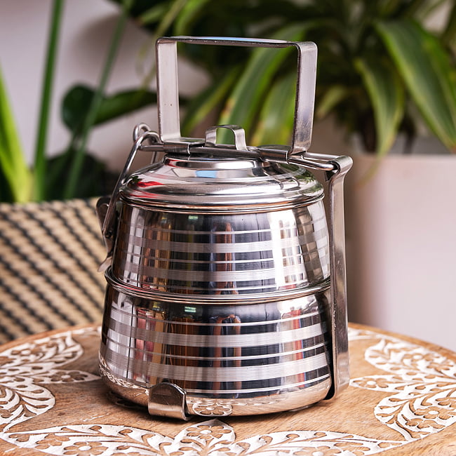 Indian lunch box 2段[17cm]