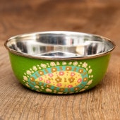 Imperfect products！Green Paisley Kashmir Paint Saucer