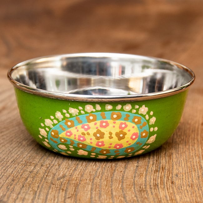Imperfect products！Green Paisley Kashmir Paint Saucer
