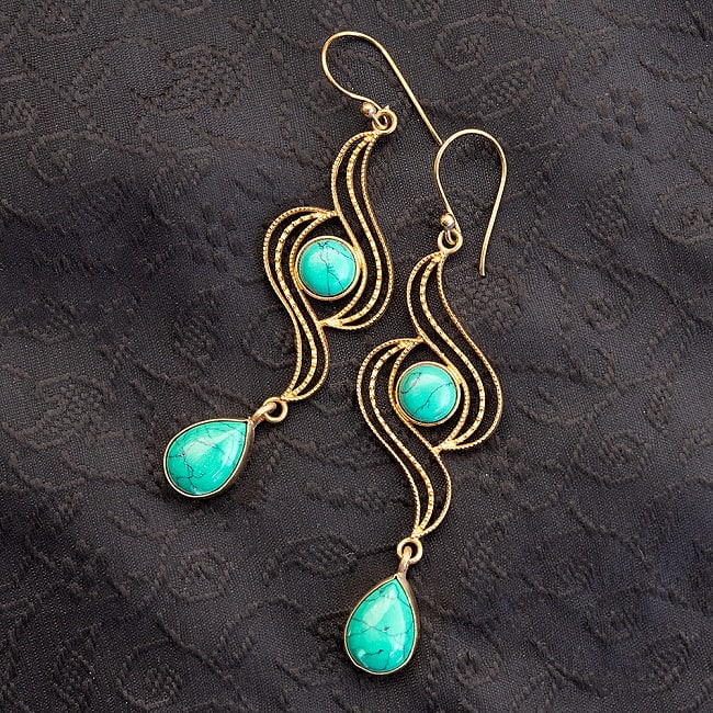 Indian Imitation Turquoise Earrings