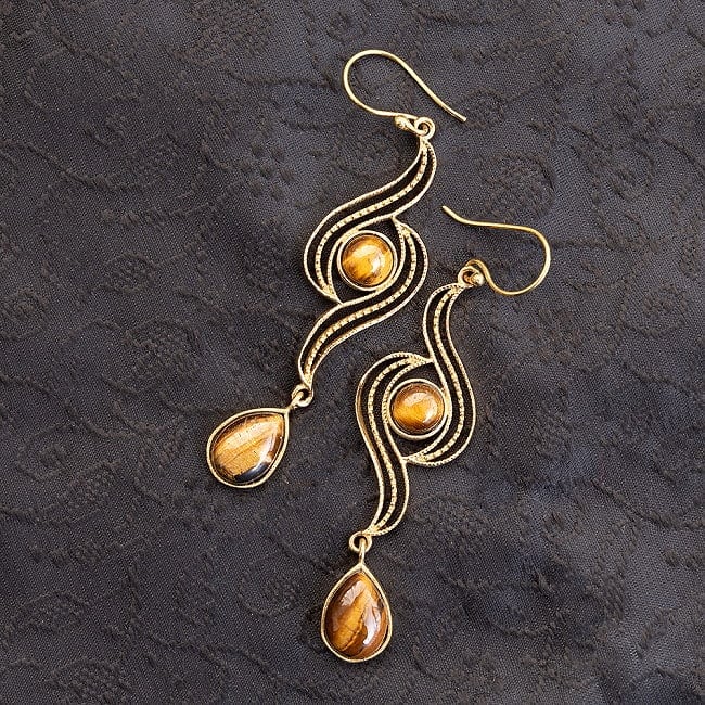 Indian Tiger's Eye Earrings