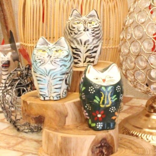 Kashmiri Paper Mache Cats