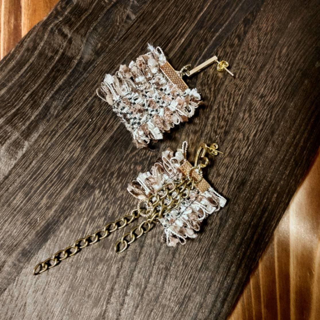 Chocolate earrings　～チョコレート　金属アレルギー対応ピアス～