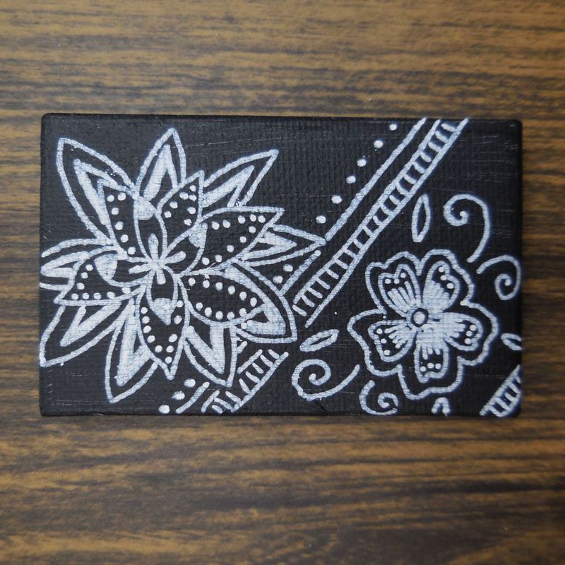 Flower　作：美彩都　Acrylic Painting Art campus