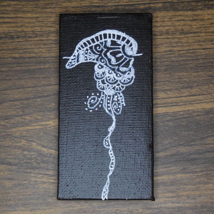 Jellyfish　作：美彩都　Acrylic Painting Art campus