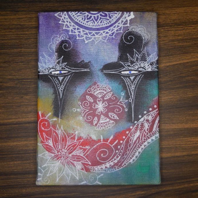 Crown　作：美彩都　Acrylic Painting Art campus