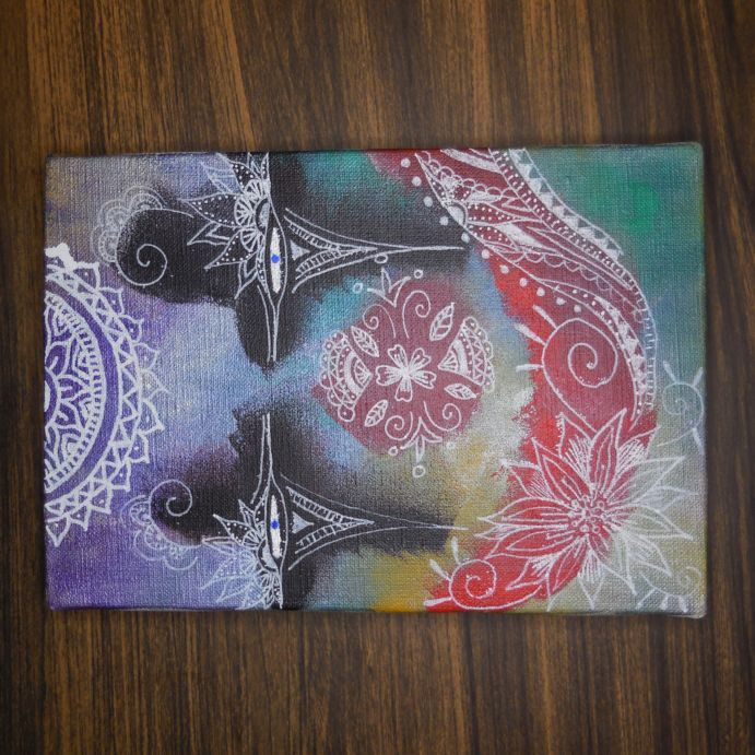Clown｜Acrylic Painting Art campus by Misato