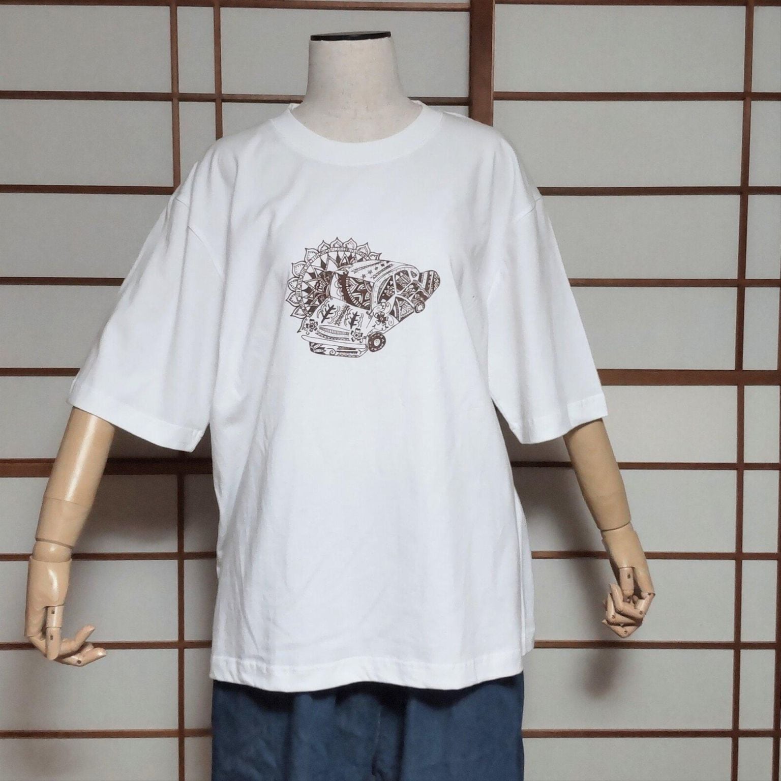"Car Friend" 6.6oz Cotton100% Half sleeve Big T-shirts　ladies men's unisex